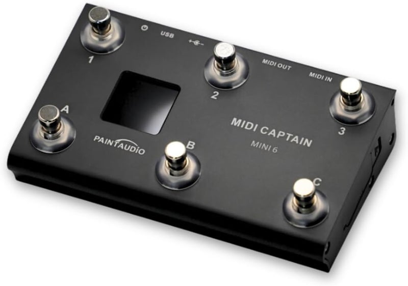 PAINTAUDIO Paint Audio MIDI Captain MINI 6 Foot Controller Multi-Effects Keyboards Synthesizer USB-MIDI DAW DSP Software USB-HID Support Multi-state Switch Cycling(MIDI Captain MINI 6) - Image 1